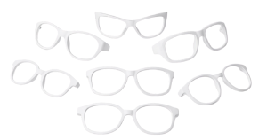 Optical frames 3D printed with PA11 Pure White on Formlabs Fuse 1+