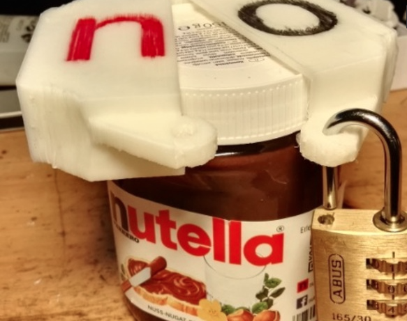 Nutella cap lock - Thingiverse - Impression 3D